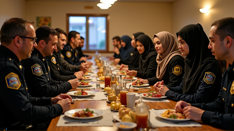 Building Bridges: Portland Police Join Muslim Community for Iftar Celebration