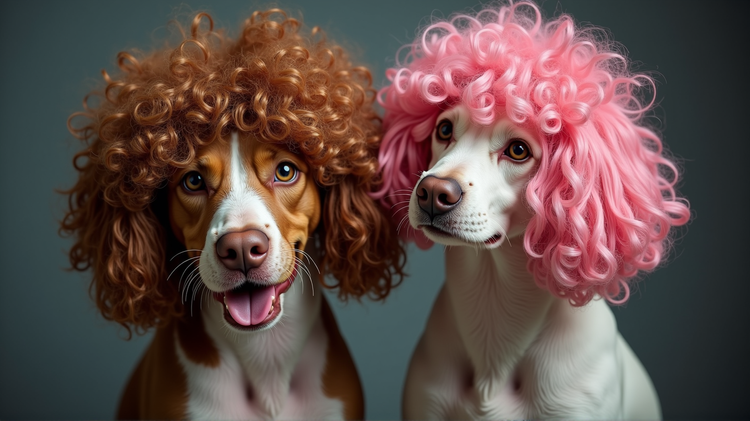 Adorable Twist: 'Doodles' in Wigs Make Waves on Social Media!