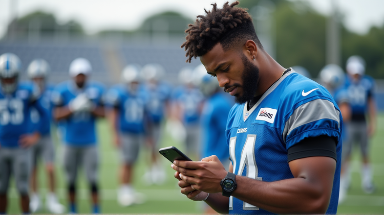 Lion's Linebacker Anzalone Fueling Contract Flames via Social Media