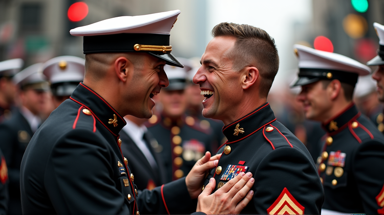 Starstruck Marines: A Heartfelt Encounter with Celebrities