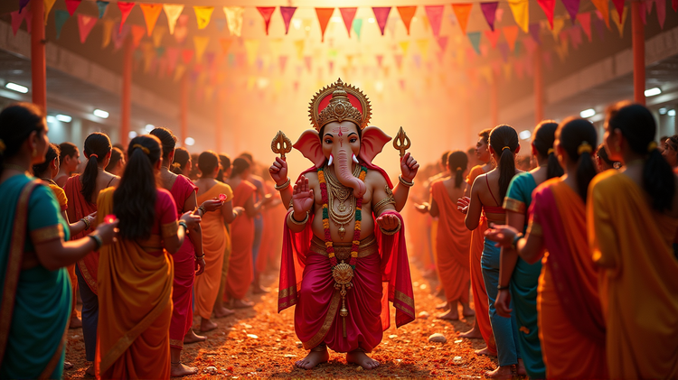 Kartik Aaryan and Sreeleela Spark Romance Rumors at Ganesh Chaturthi
