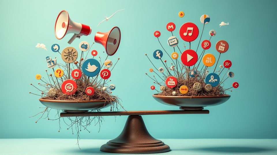 The Double-Edged Sword of Social Media: Balancing Expression and Oversaturation